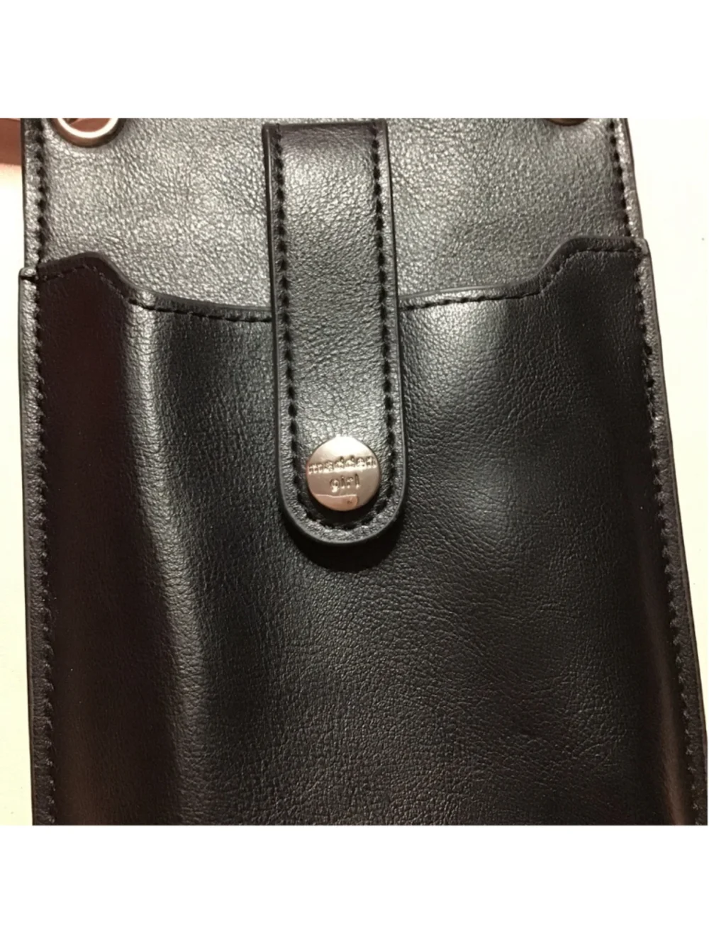 Madden Girl Black Phone Case Crossbody Purse Bag Steve Madden